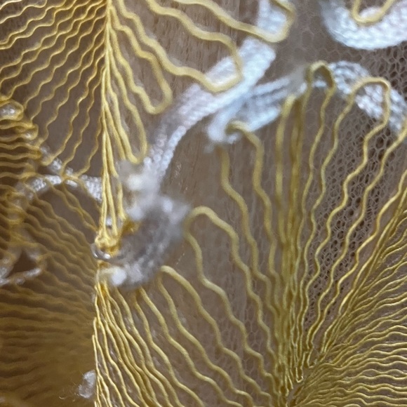 Yellow and cream floral dress by Maniju Size S - Picture 4 of 5